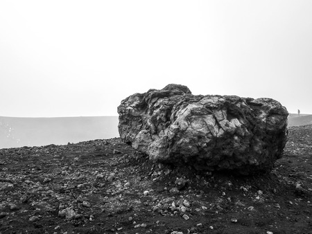 A view of one of the World's most active Volcanoes, Mount Etna, which is located in Sicily in Italy.の写真素材