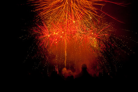 A beautiful evening's fireworks, on the 5th November.