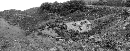 A view of one of the World's most active Volcanoes, Mount Etna, which is located in Sicily in Italy.の写真素材