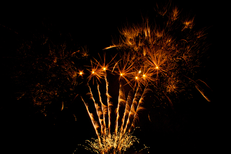A beautiful evening's fireworks, on the 5th November.の写真素材