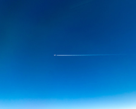 A view from altitude of the skies weather.