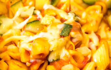 A pasta meal for an airline passenger.