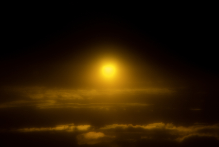 The sun setting on the horizon saying goodnight to another day that has passed.
