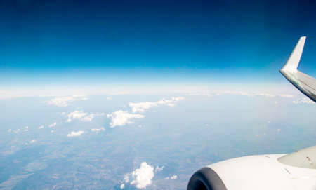 A view from up in the stratosphere.の写真素材