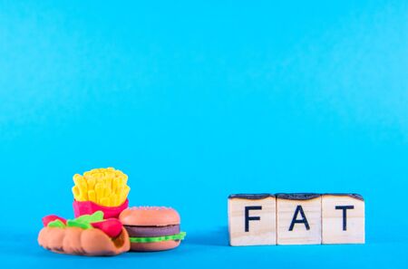 A concept of New Year when everyone looks to loosing weight by burning fat.の写真素材