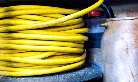 A large reel of cable to give the ability of plugging in a power supply that is far away from the...