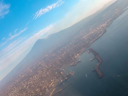 One of the most active volcanoes in the world seen here smoking after a large eruption. This is Mount Etna, located in Sicily, Italy.の写真素材