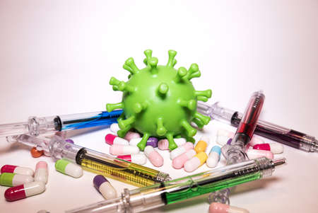 The long lasting pandemic of the virus being fought off with masks, vaccines and good health...