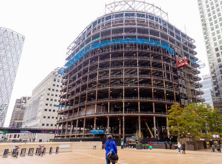 October 02, 2021 â€“ Canary Wharf, London, United Kingdom. A view of the buildings that...