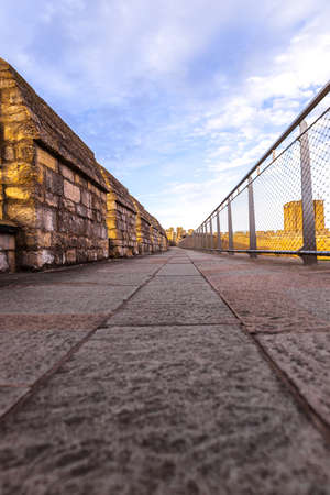 Lincoln Castle is one of the famous landmarks that once house some of the world's most dangerous prisoners, within it's victorian stronghold perimeters.の写真素材