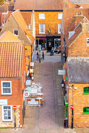 October 29, 2021 â Lincoln, United Kingdom. Lincoln City is a victorian style city which people from all over the world come to enjoy, see and explore the architecture of the past and present.のeditorial素材