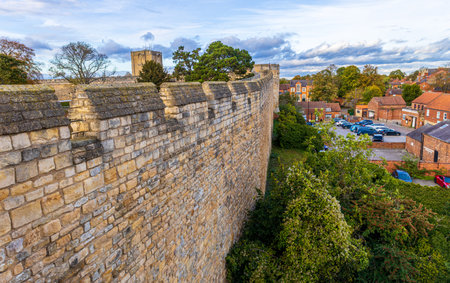 Lincoln Castle is one of the famous landmarks that once house some of the world's most dangerous prisoners, within it's victorian stronghold perimeters.のeditorial素材