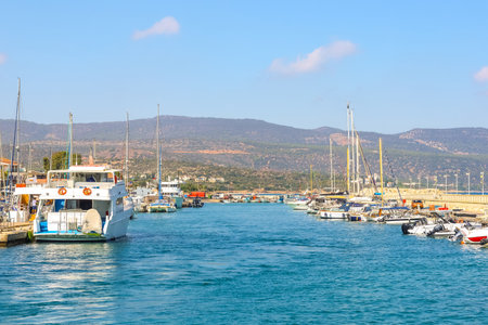 One of the millions of stunning views of the Mediterranean seas, for locals and tourists to view and enjoy.の写真素材