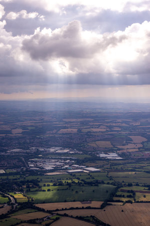 A spectacular view from the air of one of nature's phenomenons called Jacob's Ladder, the effect of...