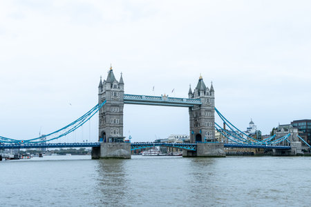 The iconic and famous bridge in the heart of London has stunning design and engineering which millions visit every year.の写真素材