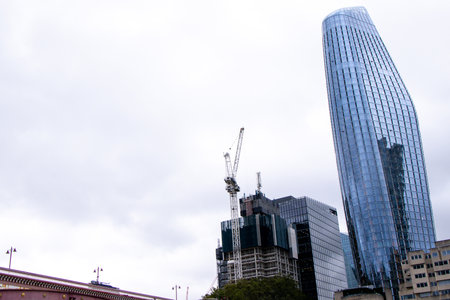 Skyscrapers and other unique building designs make up the cityscape of London, in the United...