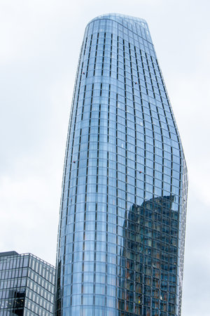 Buildings that have been designed to bring beauty and eye catching features to the city.の写真素材