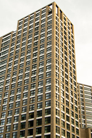 Offices and accommodation offered within a modern building located within a large city location.の写真素材