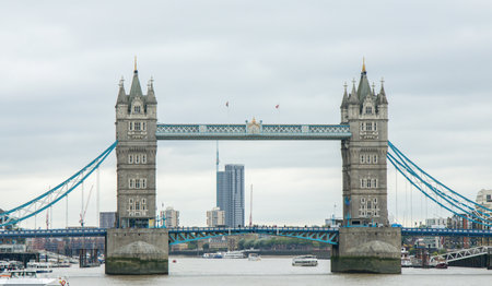 The iconic and famous bridge in the heart of London has stunning design and engineering which millions visit every year.の写真素材