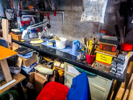 A very full and packed out garage that has been filled and filled over many years with all kinds of...