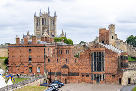 Lincoln Prison is a Victorian Era prison that is open to locals and tourists from all around, it resides within Lincoln Castle grounds.の写真素材
