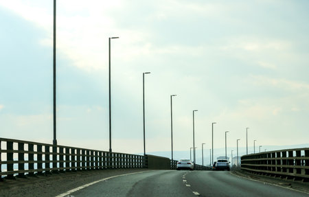 One of the major roads within the United Kingdom, used by millions of drivers getting to their destinations across country.の写真素材