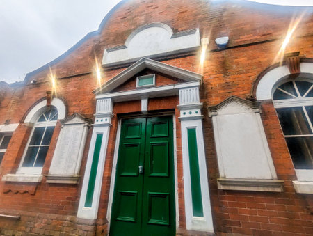 Old halls were strewn across the United Kingdom during the war and still stand to this day often holding events and club meetings.の写真素材