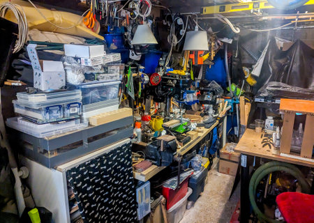 A very full and packed out garage that has been filled and filled over many years with all kinds of...