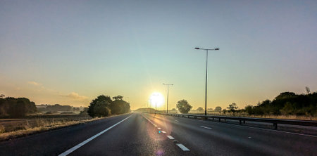 At the end of summer the drives with the sun setting on the horizon are awe inspiring and beautiful.