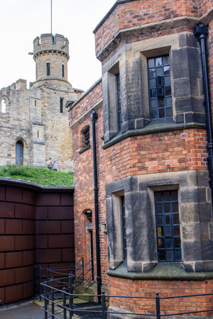 Lincoln Prison is a Victorian Era prison that is open to locals and tourists from all around, it resides within Lincoln Castle grounds.の写真素材