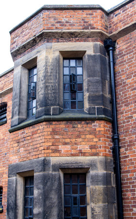 Lincoln Prison is a Victorian Era prison that is open to locals and tourists from all around, it resides within Lincoln Castle grounds.の写真素材
