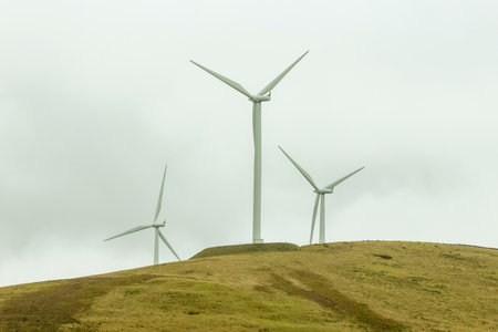 A huge wind turbine capable of generating electricity for a town or establishment with free energy.