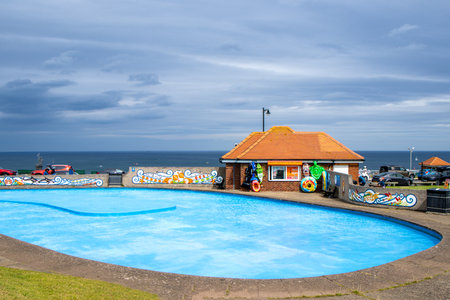 Whitby Lido is a fantastic blue outdoor pool enjoyed by swimmers and children who wish to use it out...