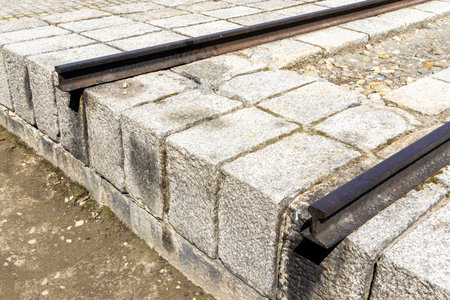 One of the World's most famous railways, the prisoner of war camp railways that brought in thousands of people to their horror.の写真素材