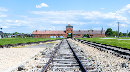One of the World's most famous railways, the Auschwitz camp railways that brought in thousands of...