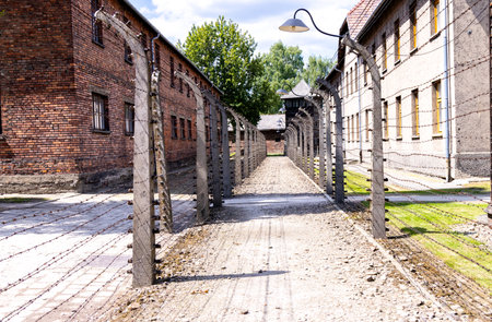 Prisoner of war camp buildings which were once used to house thousands of prisoners.
