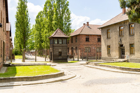Prisoner of war camp buildings which were once used to house thousands of prisoners of war,...