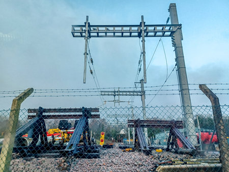 A railway which is empty either before journeys start or before engineering works start.