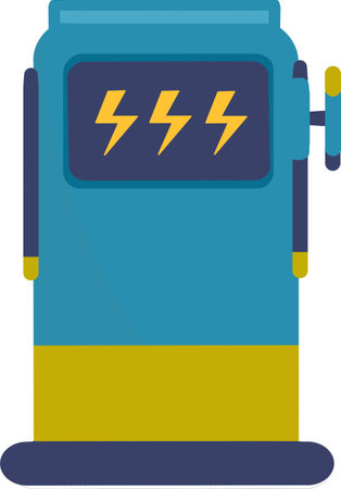 Use this image of a charging station.  Everyone will love it!の写真素材