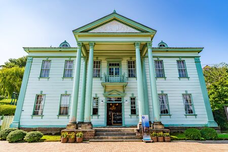 Hokkaido scenery in summer, Old Branch Office of Hokkaido Governmentの写真素材