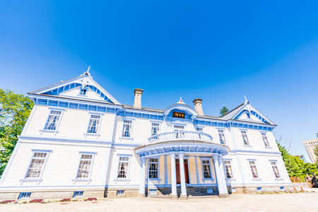 Hokkaido Summer, Nakajima Park National Designated Important Cultural Property Hoheikanのeditorial素材