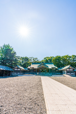 Summer in Hokkaido Sapporo Gokoku Shrineのeditorial素材