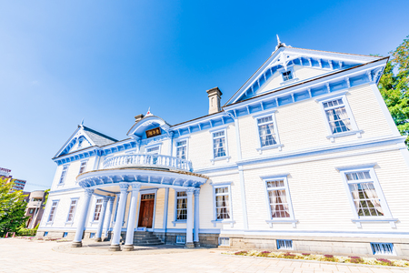 Hokkaido Summer, Nakajima Park National Designated Important Cultural Property Hoheikanのeditorial素材