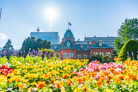 Summer in Hokkaido Red Brick Government Building (Former Hokkaido Government Office Building)のeditorial素材