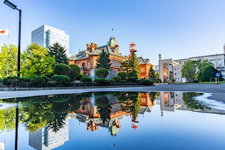 Summer in Hokkaido Red Brick Government Building (Former Hokkaido Government Office Building)のeditorial素材