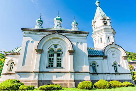 Hokkaido scenery in summer, Hakodate Orthodox Churchのeditorial素材