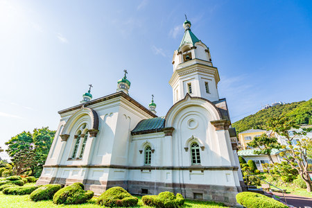 Hokkaido scenery in summer, Hakodate Orthodox Churchのeditorial素材