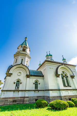 Hokkaido scenery in summer, Hakodate Orthodox Churchのeditorial素材