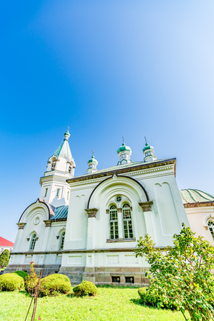 Hokkaido scenery in summer, Hakodate Orthodox Churchのeditorial素材