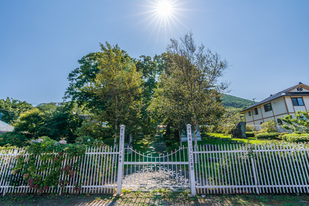 Hokkaido scenery in summer, Foreigners' Cemeteryのeditorial素材